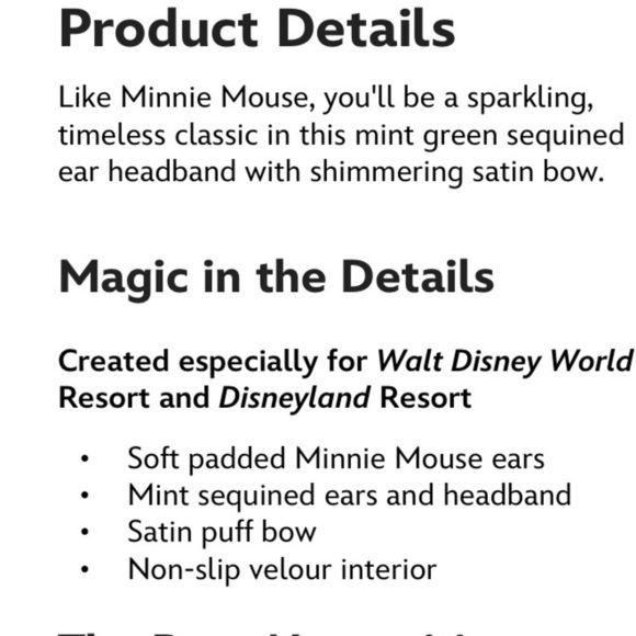 Disney Mint Green Sequined Ears - Picture 5 of 7